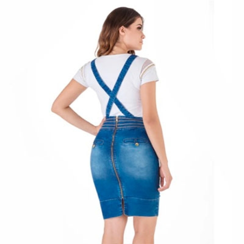 Loja Que Tenha Vestido Jardineira Jeans Plus Size Aclimação - Vestido Plus Size Jeans