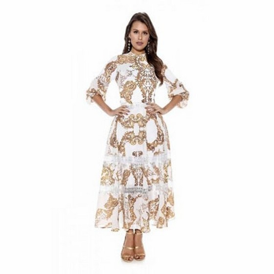 Preço de Vestido Moda Evangelica para Festa Jardim Leonor Mendes de Barros - Vestido Godê Moda Evangelica