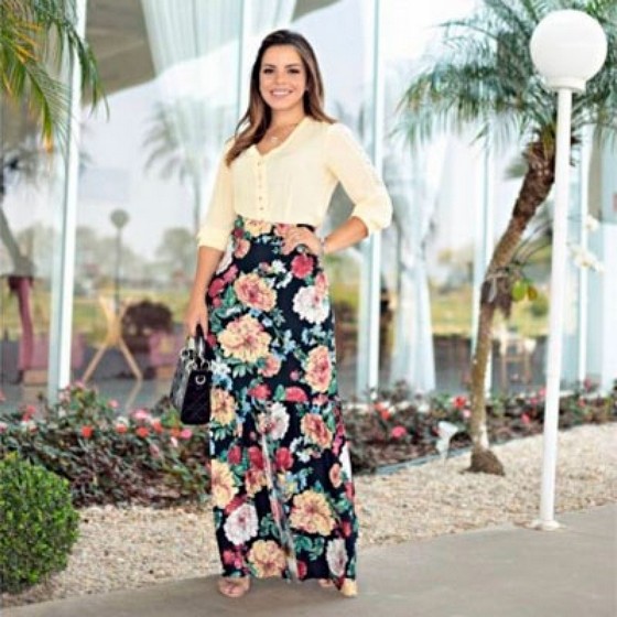 Preços de Saias Floridas Evangélicas Vila Pompeia - Saias Evangélicas Plus Size