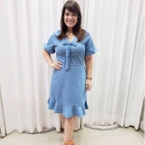 loja que tenha vestido plus size jeans Perus