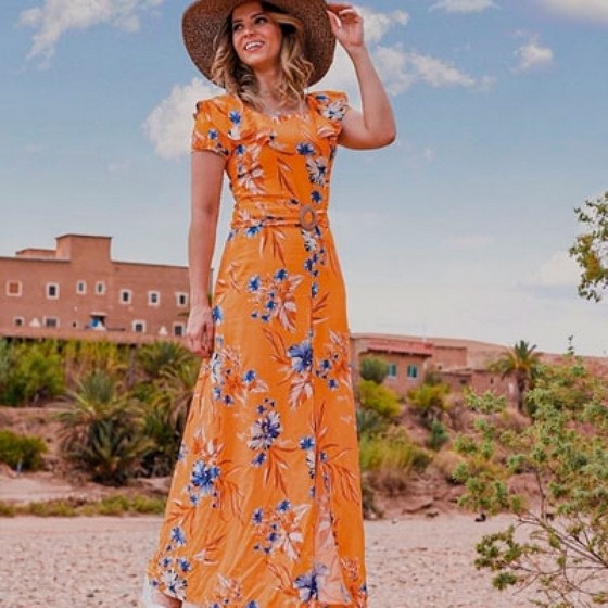 Vestidos Longos Evangélicos para Jovens Jardim Ângela - Vestidos Longos Estampados Evangélicos